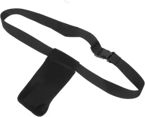 1Pc Masseur Essential Oil Waist Bag Durable Organizer for Essential Oil Bottles Lightweight Storage Pouch Black for Massagers the Go Use