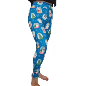 24/7 Full Length Leggings – Snow Globes Christmas Pattern