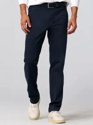 40% OFF - MEYER Chicago Trousers - 5060 Lightweight Cotton Chino - Navy - Size: 36 Regular