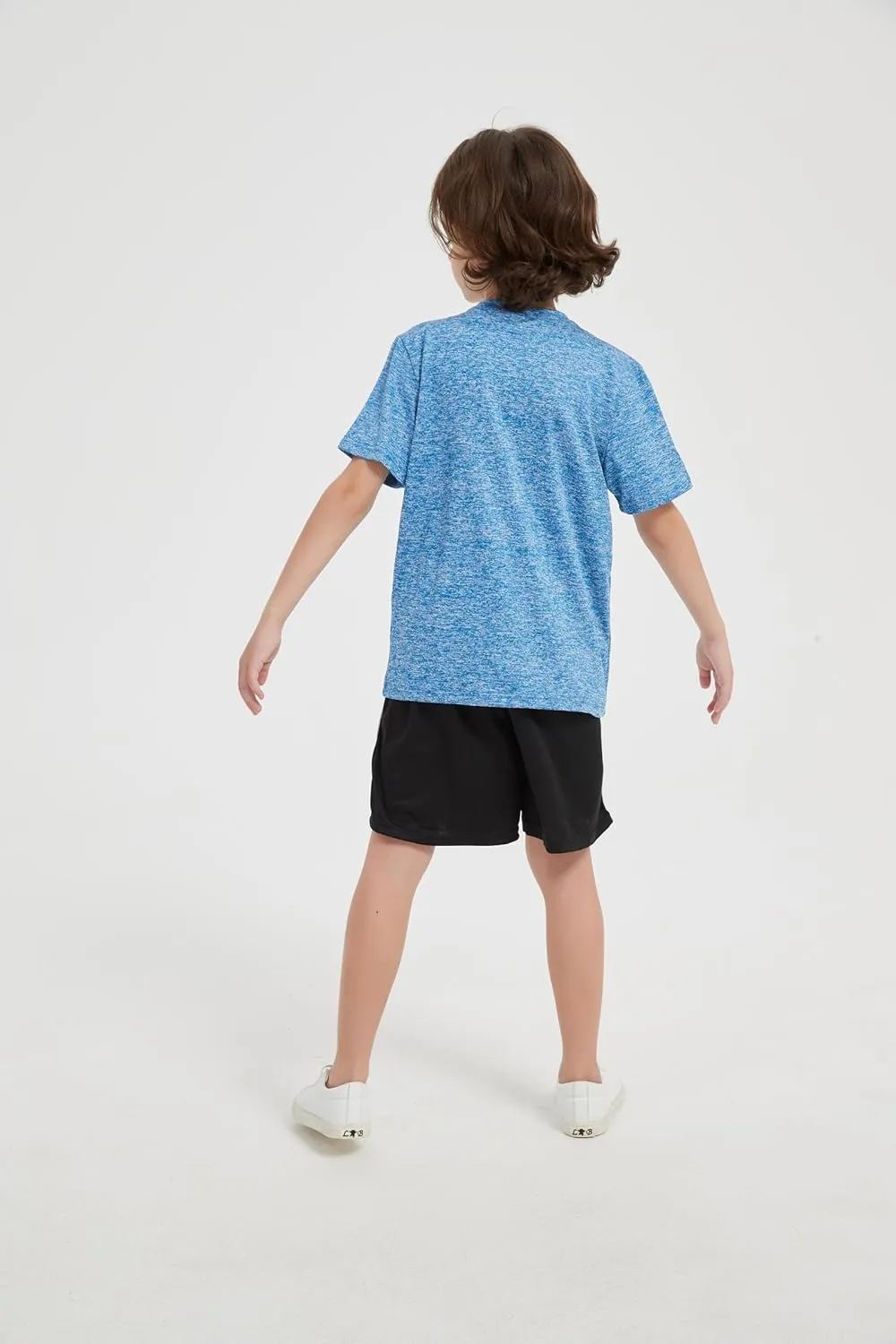 5-Pack Boys Athletic Quick Dry T-Shirts Youth Activewear Short Sleeve Tops5-18 Years
