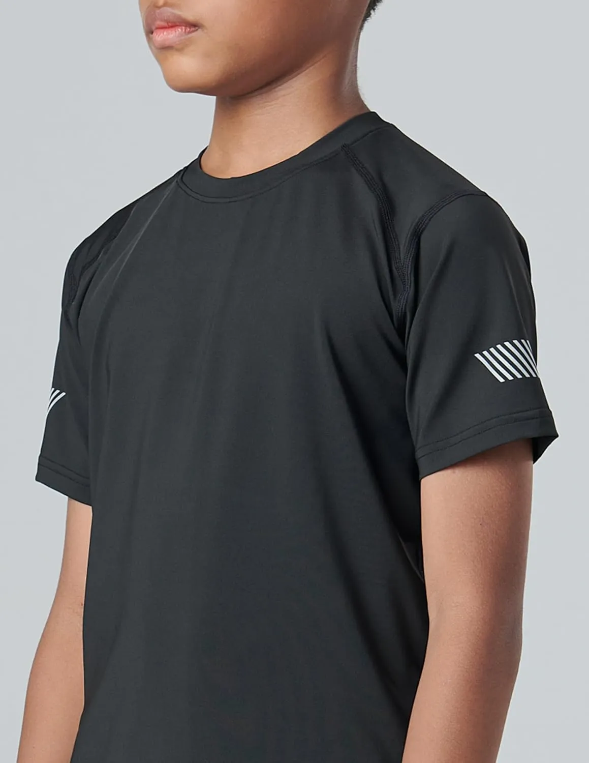 5 Pack Boys Athletic Shirts, Youth Activewear Dry Fit Tshirts for Kids, Short Sleeve Tees, Bulk Athletic Performance Clothing
