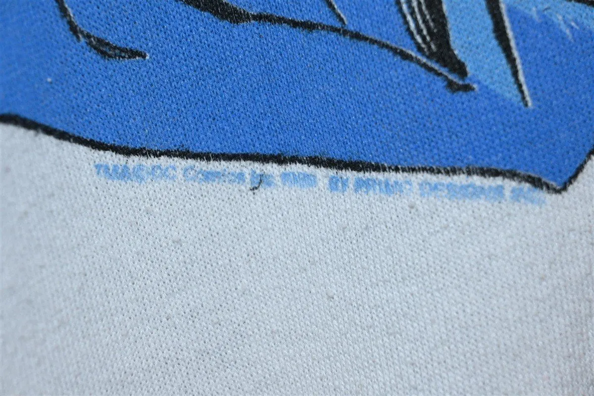 80s Batman Bat Signal DC Comics Raglan Sweatshirt Medium