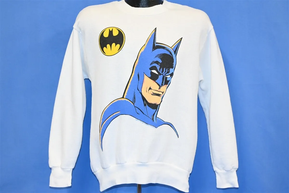 80s Batman Bat Signal DC Comics Raglan Sweatshirt Medium