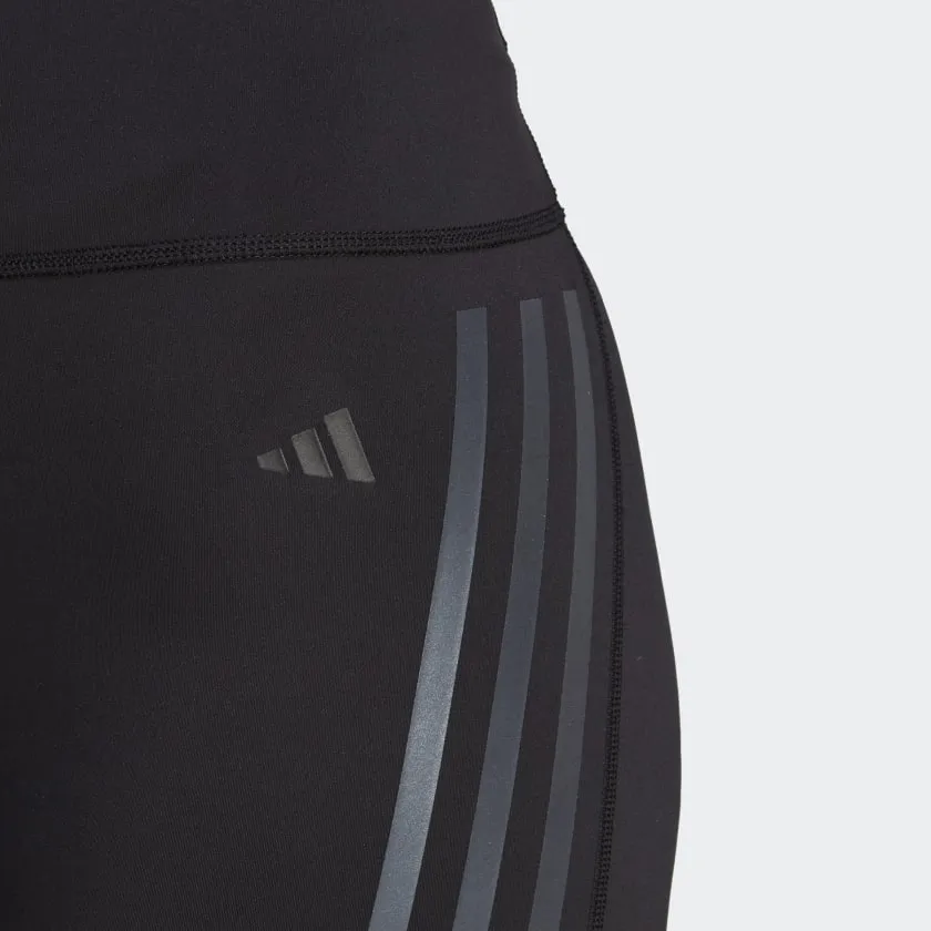 ADIDAS DAILYRUN 3-STRIPES FIVE-INCH SHORT LEGGINGS - HS5452