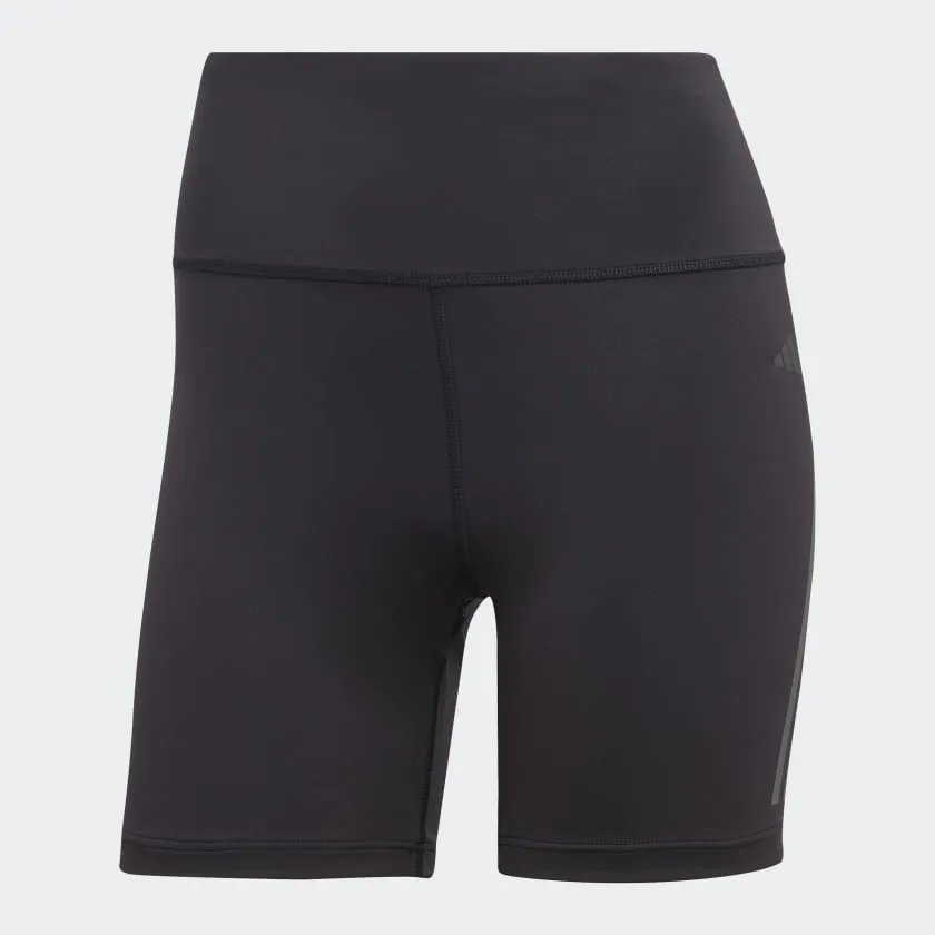 ADIDAS DAILYRUN 3-STRIPES FIVE-INCH SHORT LEGGINGS - HS5452