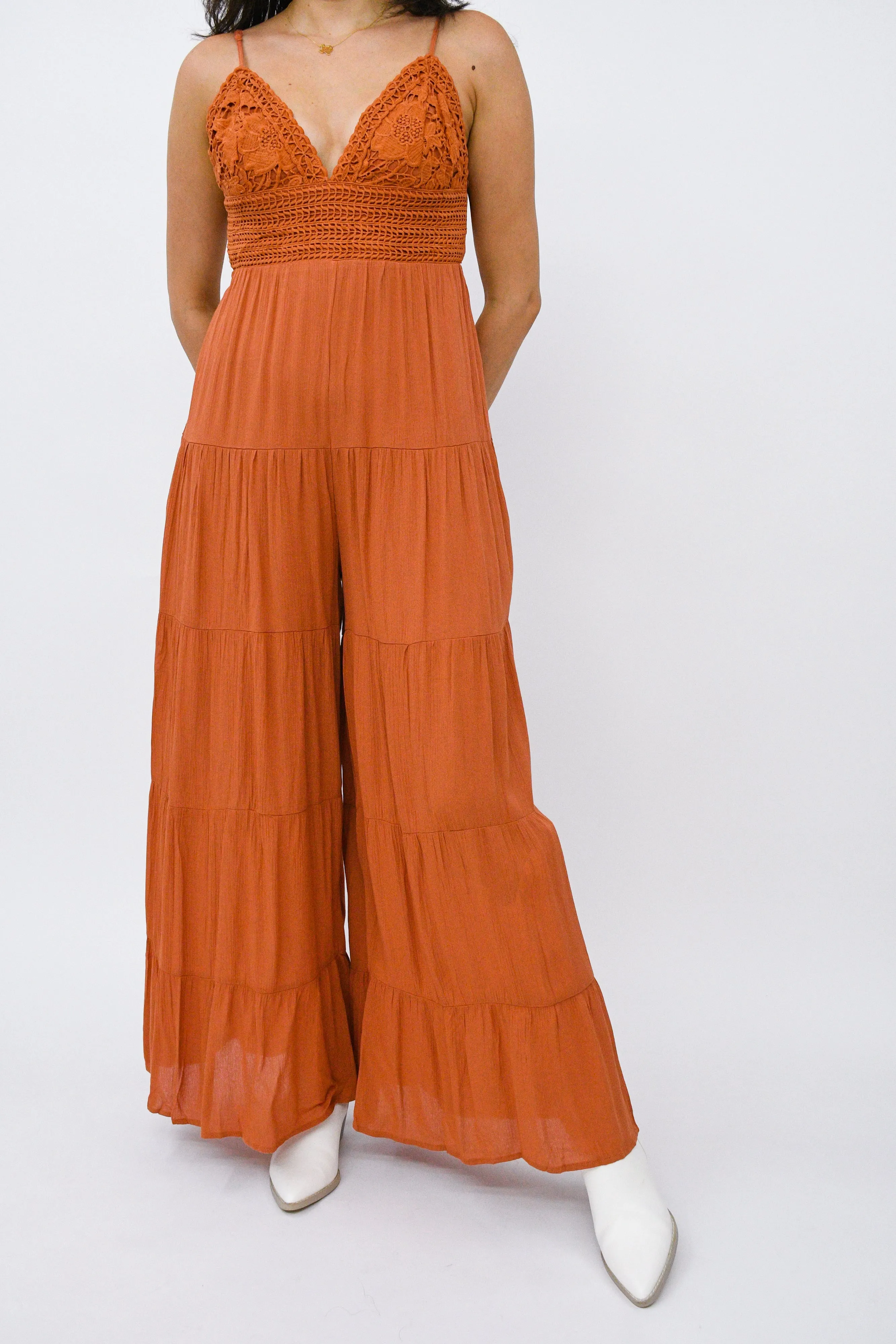 Alaina Crochet Jumpsuit
