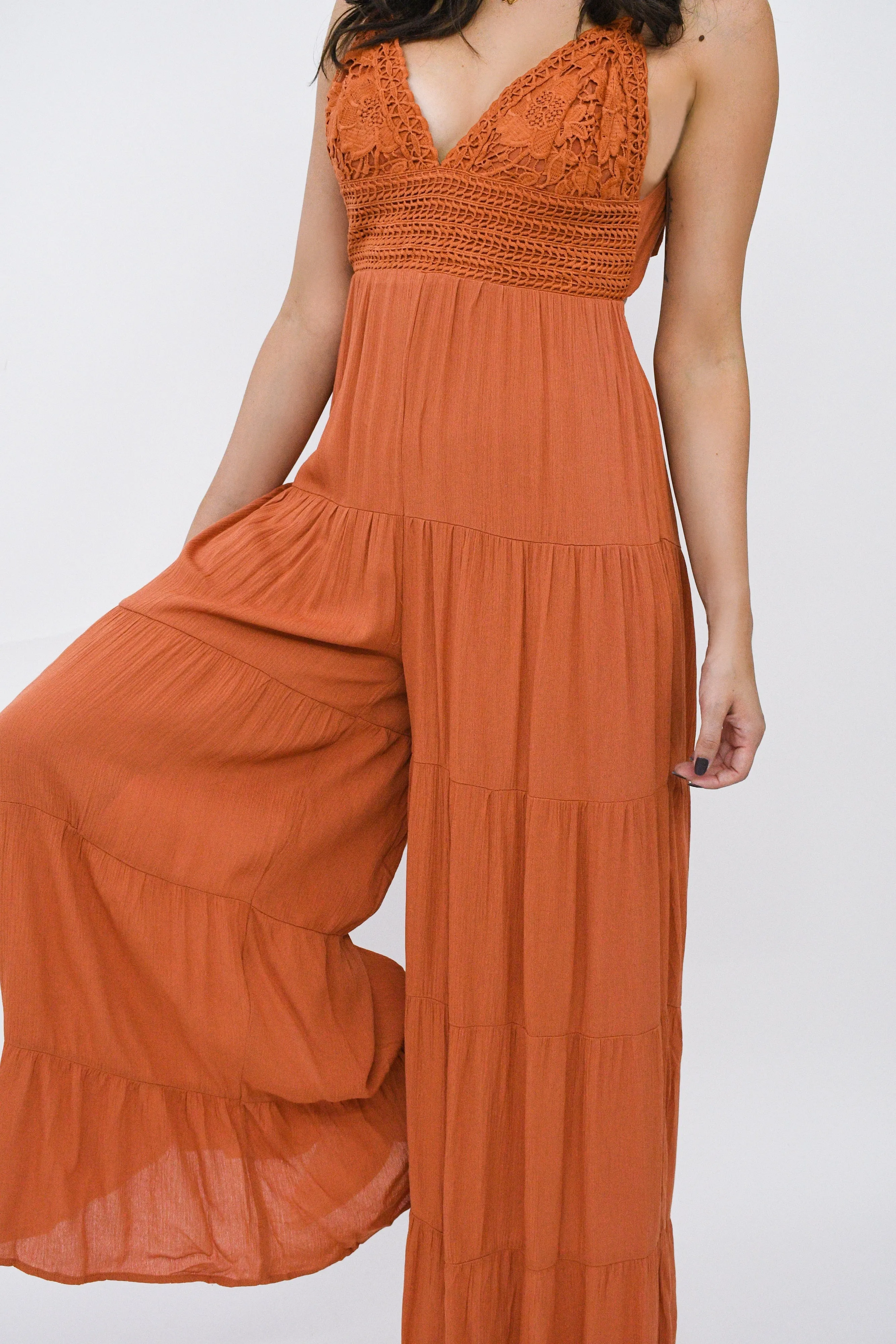 Alaina Crochet Jumpsuit