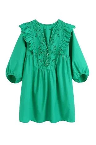 All Dolled Up Green Dress