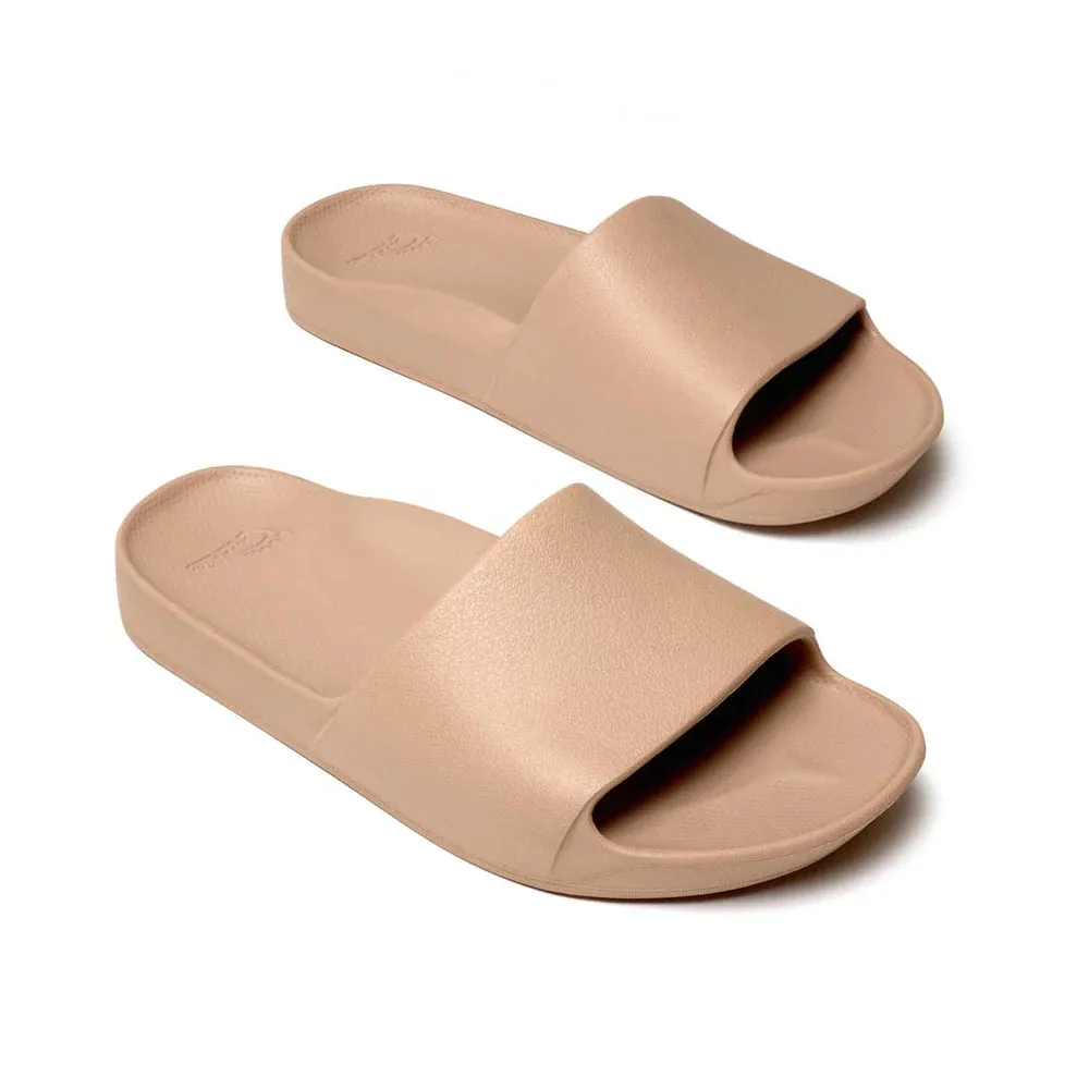 Archies Arch Support Slide Sandal - Tan