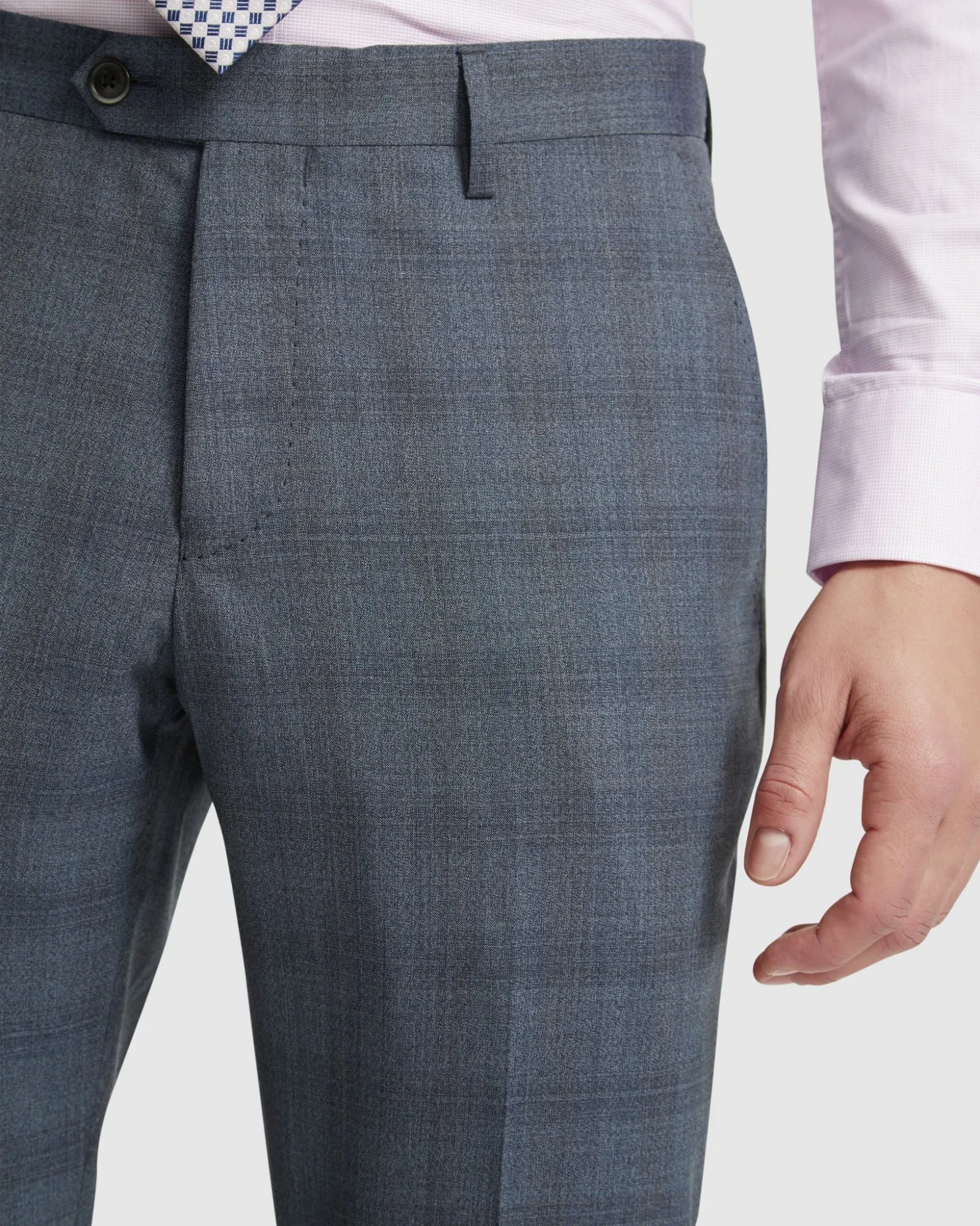 Auden Wool Check Suit Trousers