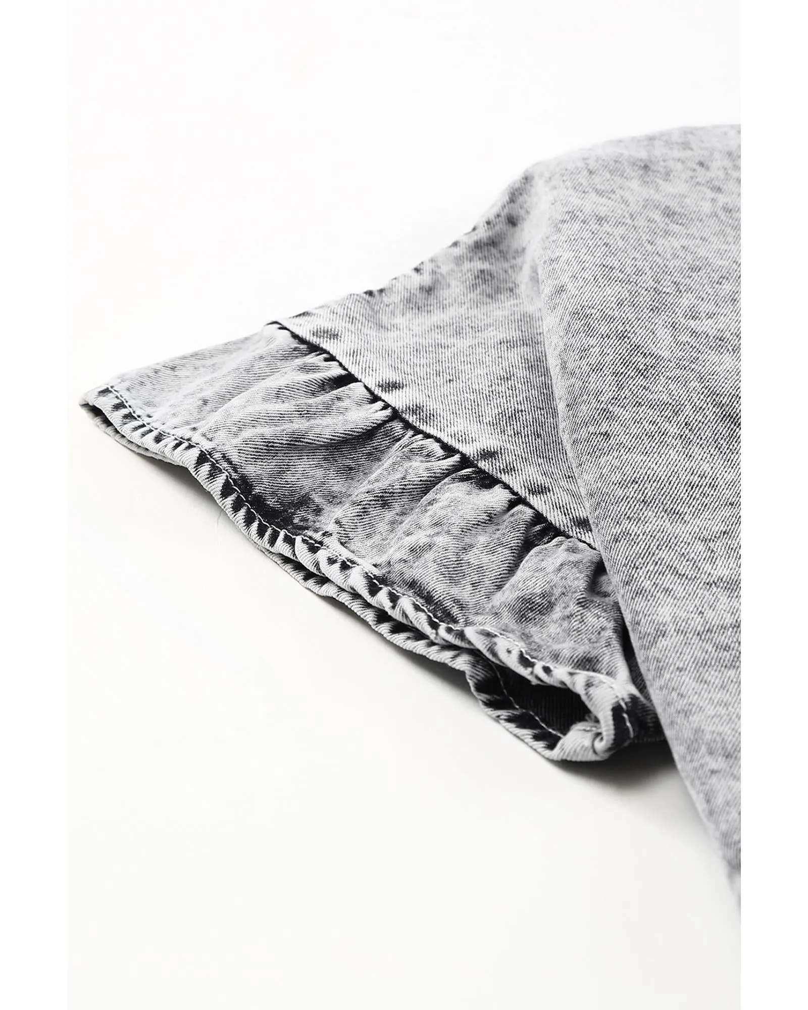 Azura Exchange Tiered Denim Top - M