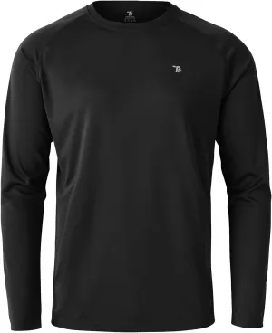BGOWATU Men's Long Sleeve Sun Shirt Hiking Shirts UPF 50  Quick Dry Lightweight Athletic T-Shirts for Outdoor