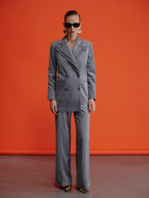 Bicolle Corduroy Jacket in Gray