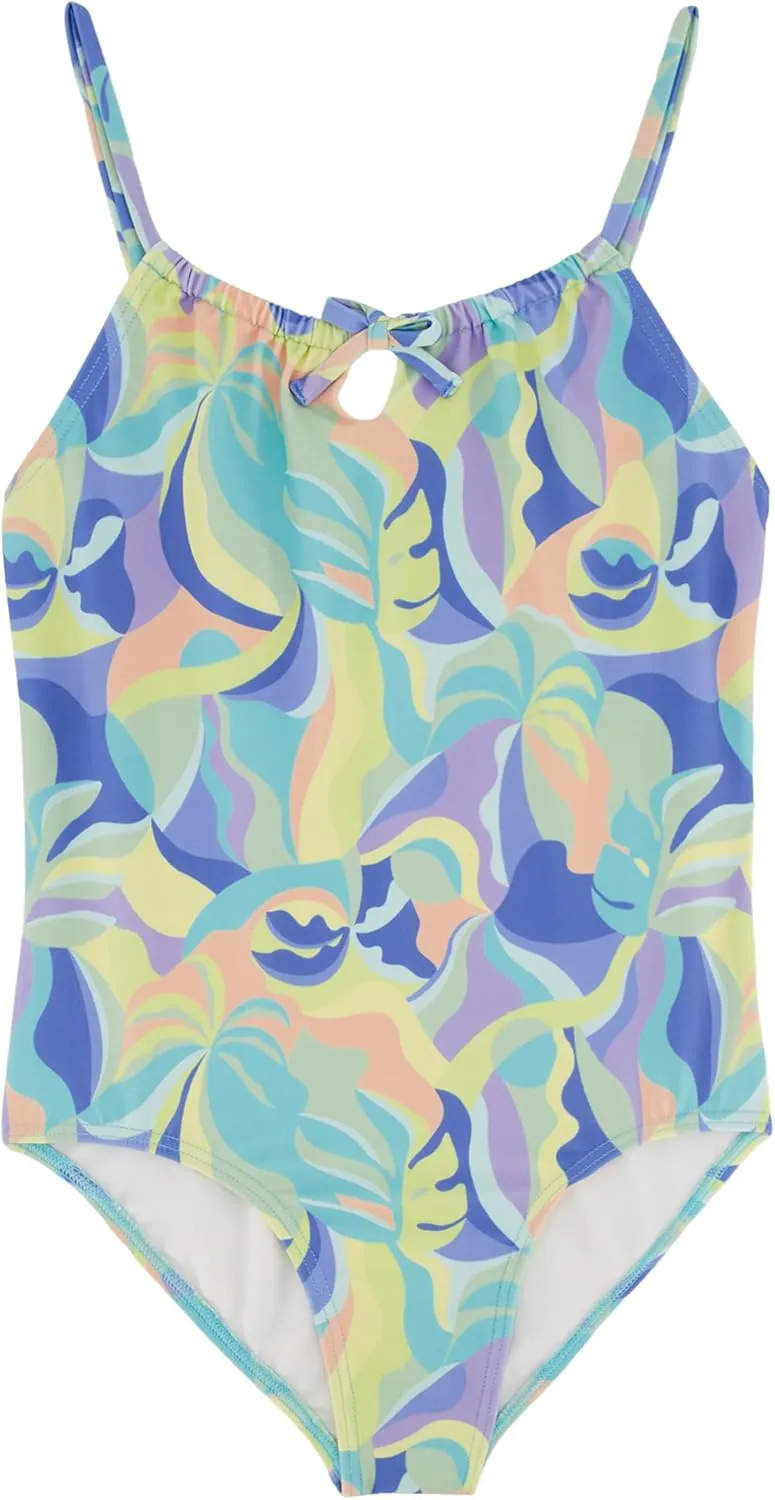 Billabong Girls' One-Piece Swimsuit with UPF 50  Sun Protection, Quick Drying Bathing Suit