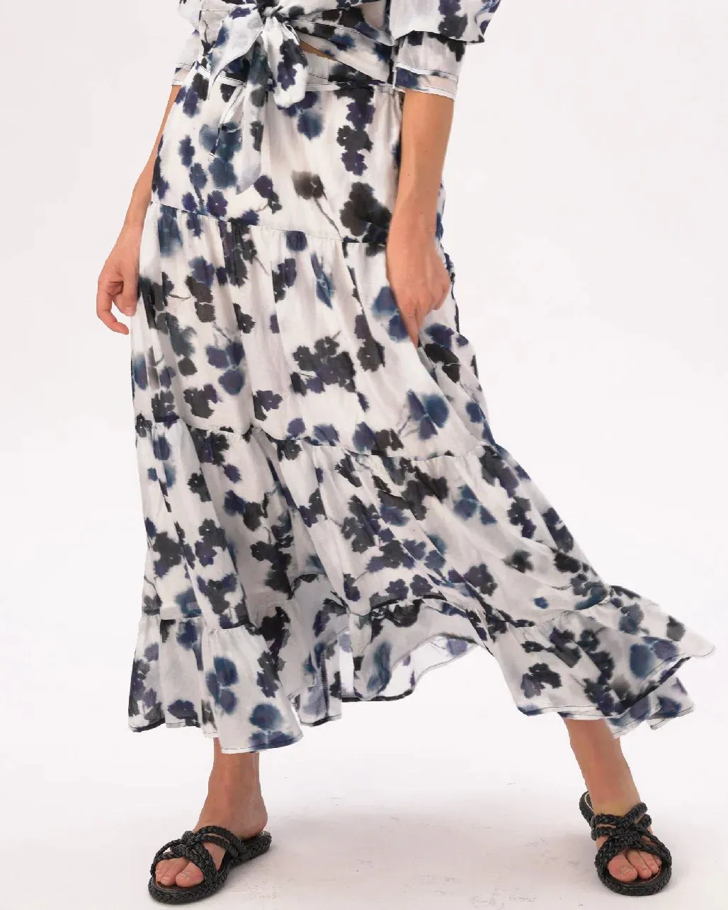 Bishop Watercolor Floral Skirt SALE