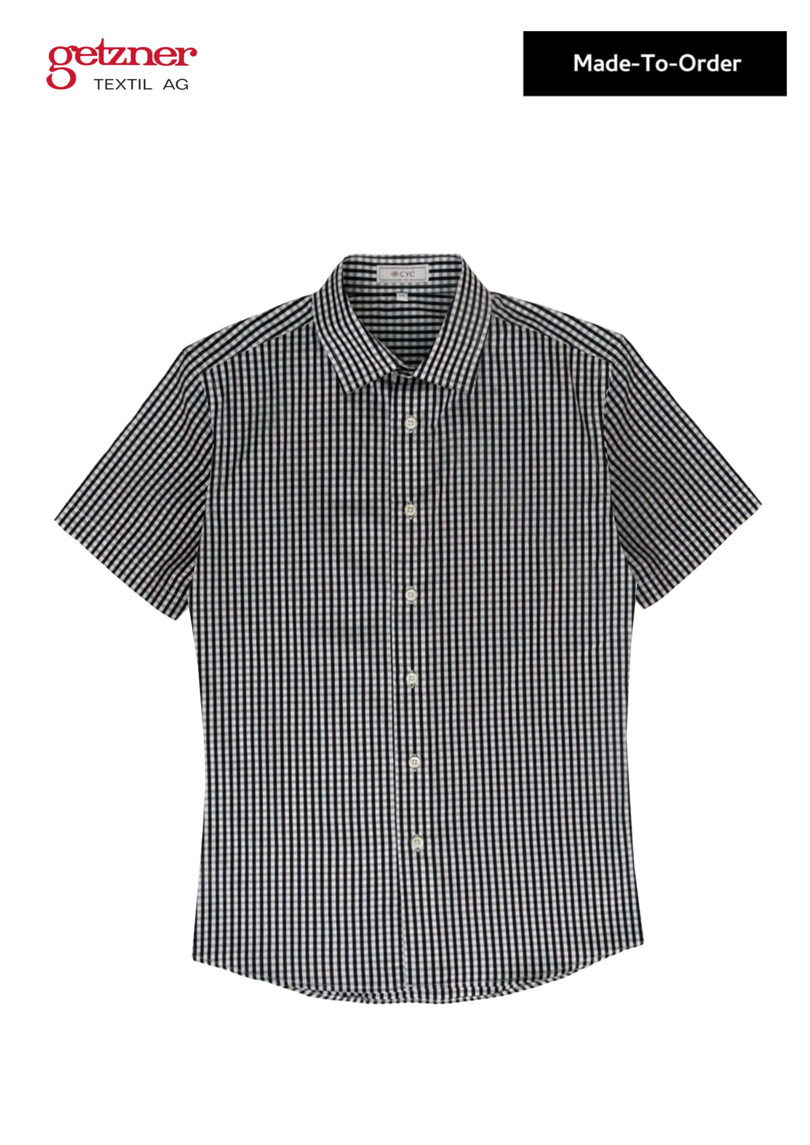 Black Gingham Men's Shirt