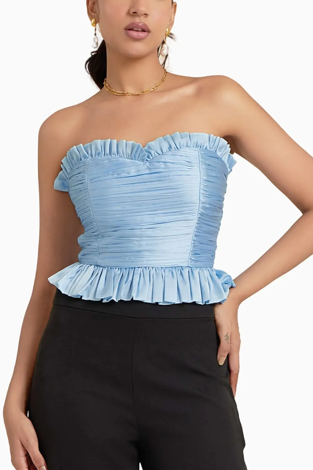 Blanca Azure Blue Top
