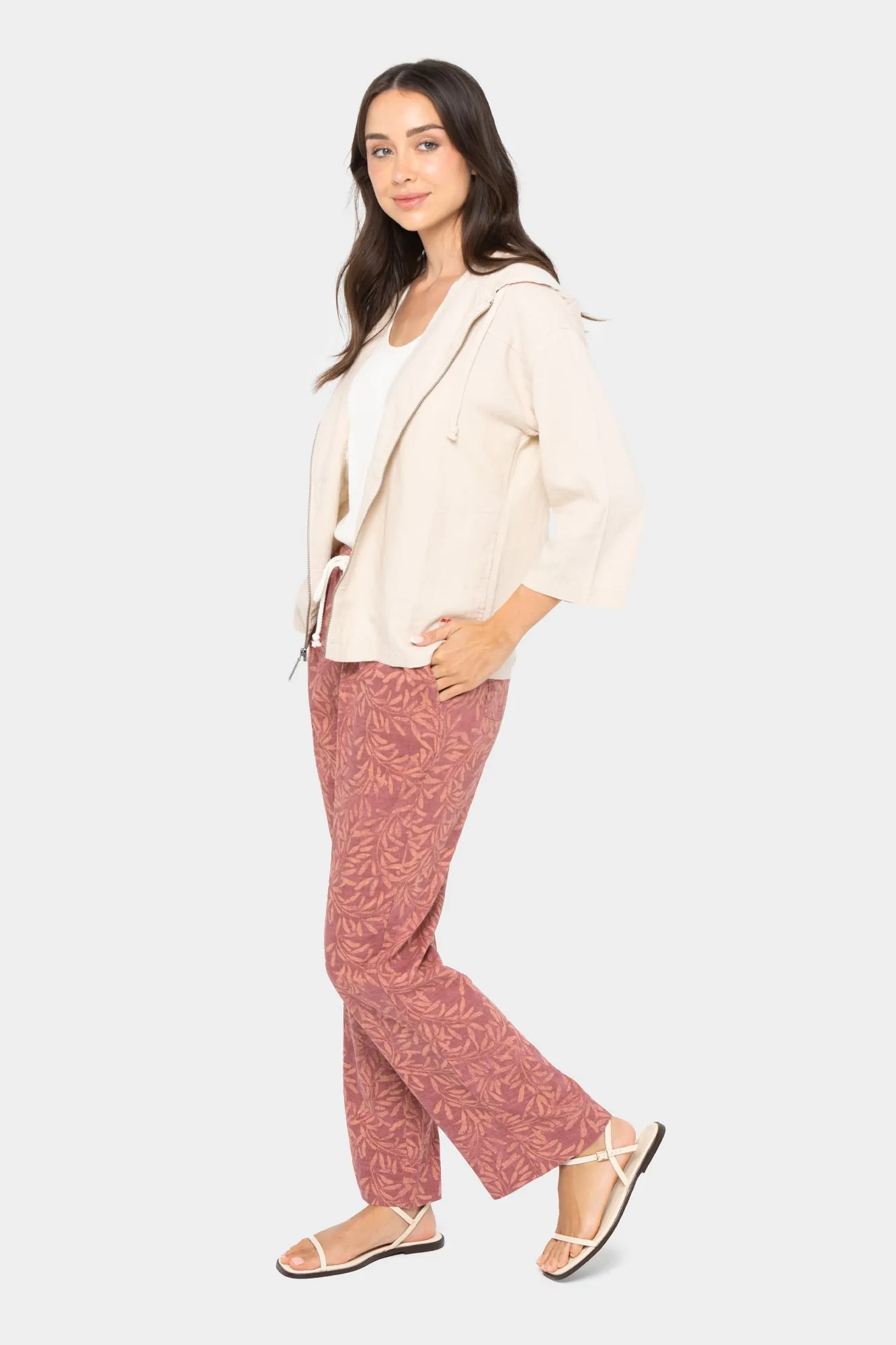 Boheme Linen Pull-On Pant