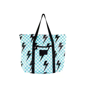 Bolt Check Water Resistant Tyvek Shoulder Tote