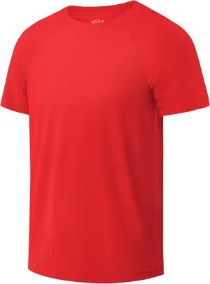 Boys UPF 50  Mesh Athletic Quick Dry T-Shirts Moisture Wicking Active Short Sleeve Mesh Shirts Tops for Boys