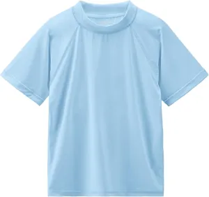 Boy's UPF 50  Rash Guard Swim Shirts Short Sleeve Sun Protection SPF Fishing Surfing Water Beach Shirts Quick Dry