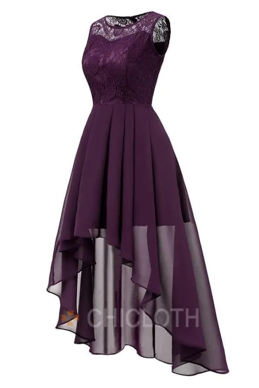 Bridelily Crew Ruffles Lace Dresses