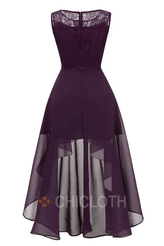 Bridelily Crew Ruffles Lace Dresses