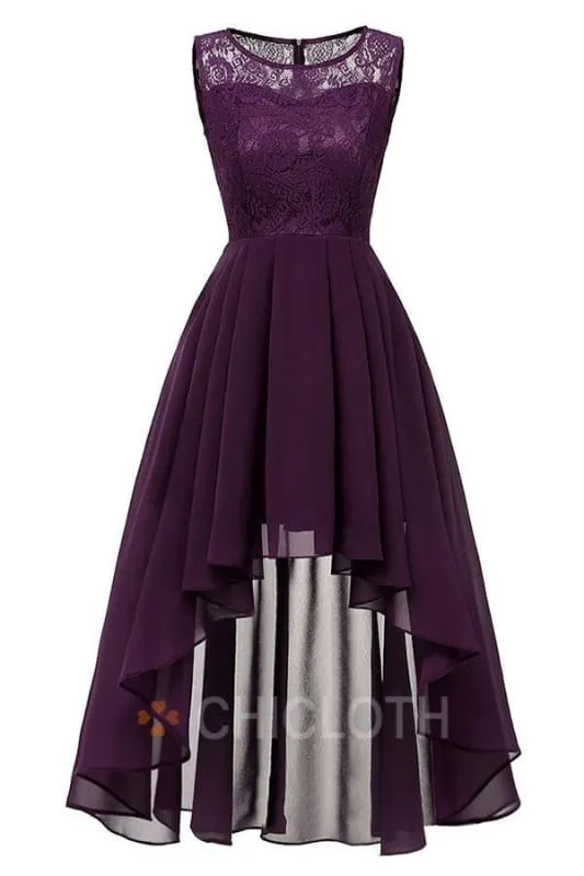 Bridelily Crew Ruffles Lace Dresses