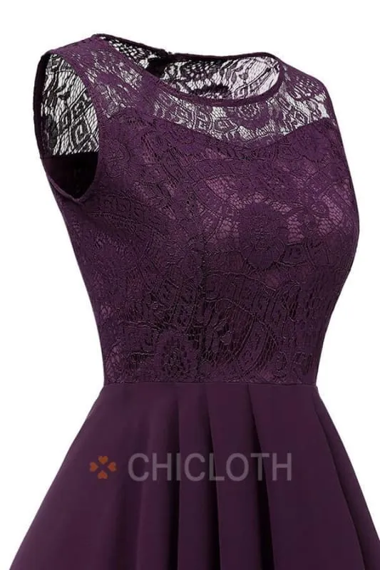 Bridelily Crew Ruffles Lace Dresses