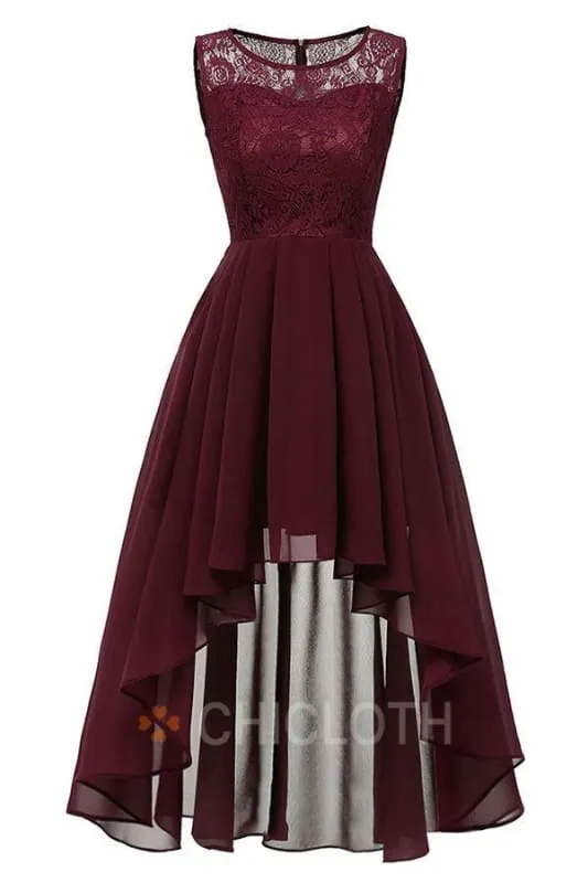 Bridelily Crew Ruffles Lace Dresses