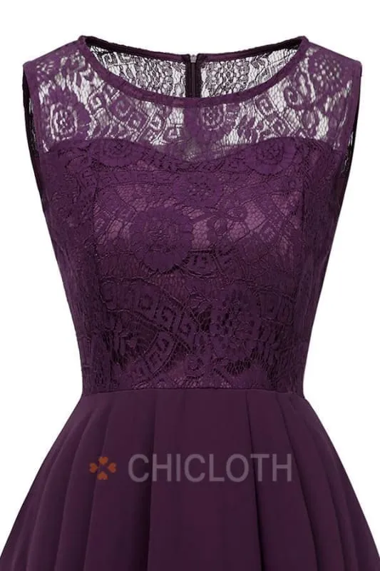 Bridelily Crew Ruffles Lace Dresses