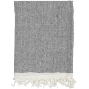 Chambray Solid Linen Throw