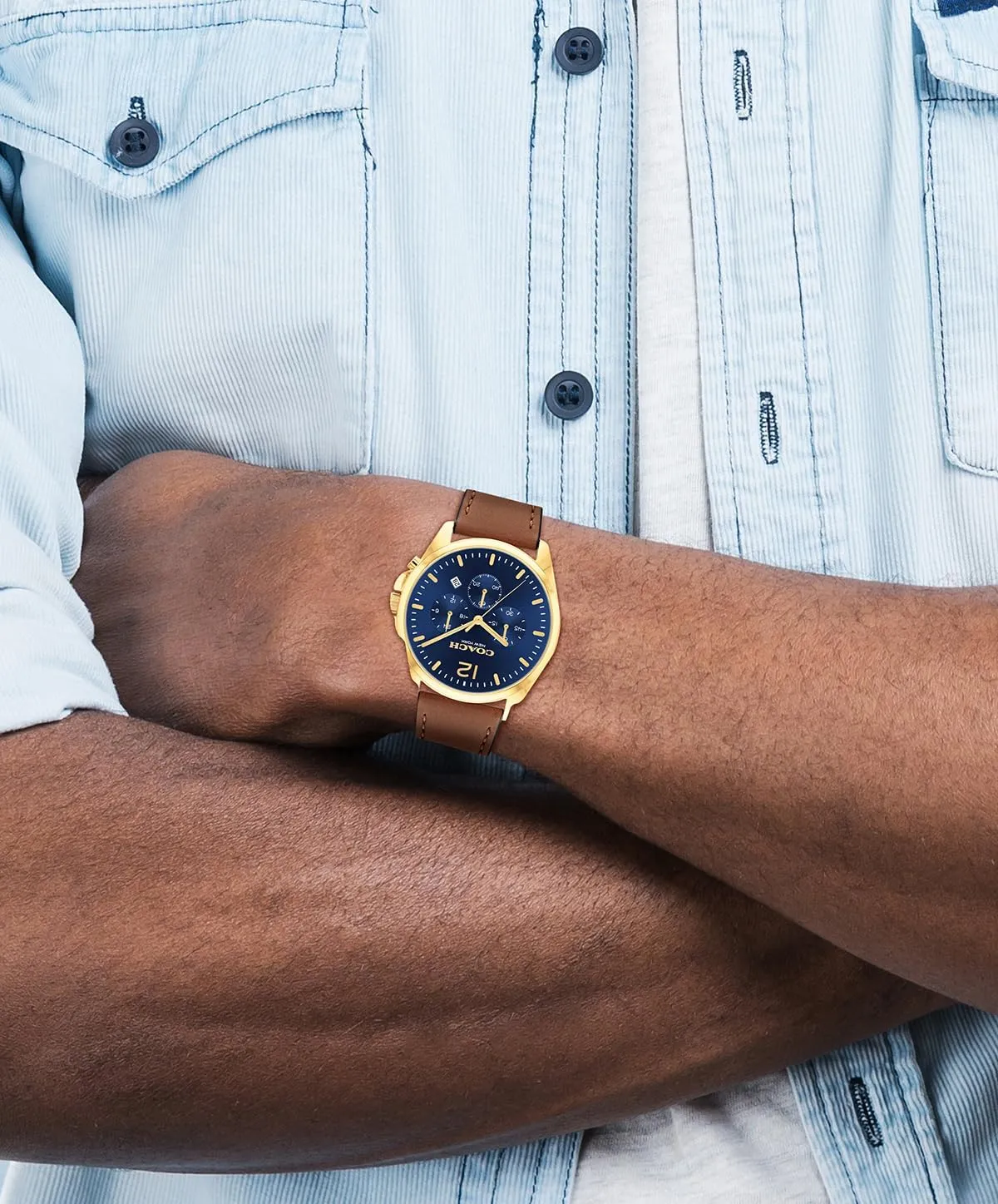 Coach Greyson Men's Versatile Watch | Functional Elegance | Stylish Timepiece for Everyday Wear | Water Resistant