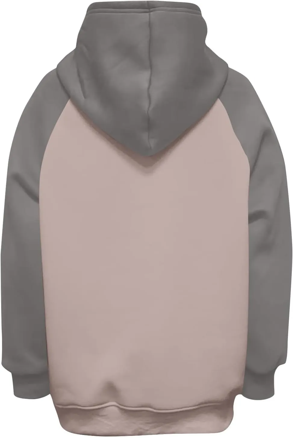 Color Block Hoodies for Women Trendy Oversized Raglan Sweatshirts Lightweight Fleece Cute Hoodies with Pockets