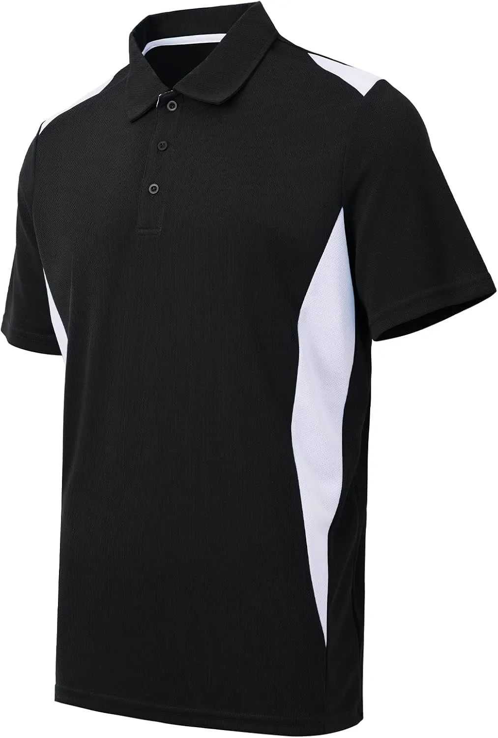Corna Men's Big and Tall Golf Polo Shirts Moisture Wicking Performance Dry Fit Collared Shirts for Men L-6XL
