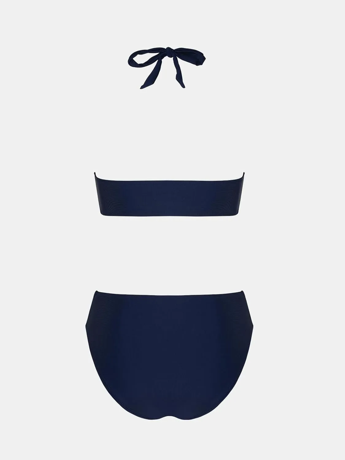 CUPSHE Women's One Piece Swimsuit Halter V Neck Side Cutout Monokini Bathing Suit Trapezoidal Lace Trim