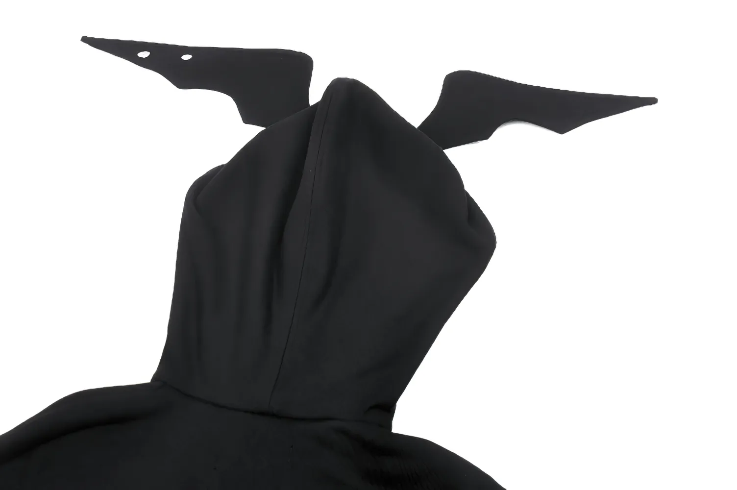 Edgy Gothic Batwing Zip-Up Loose Hoodie for Women