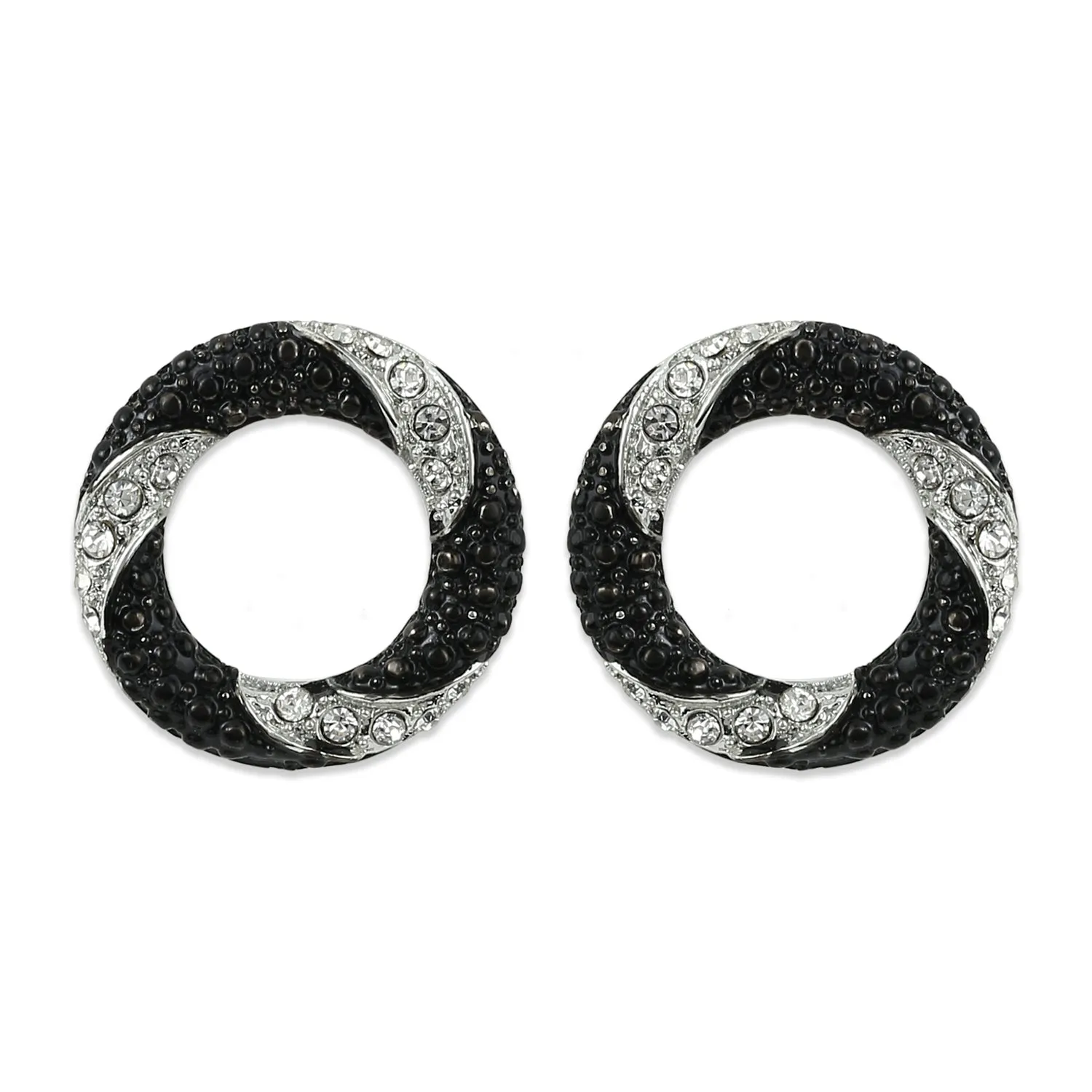Estele -Swirl Dawn And Dusk Crystal Pendant Set