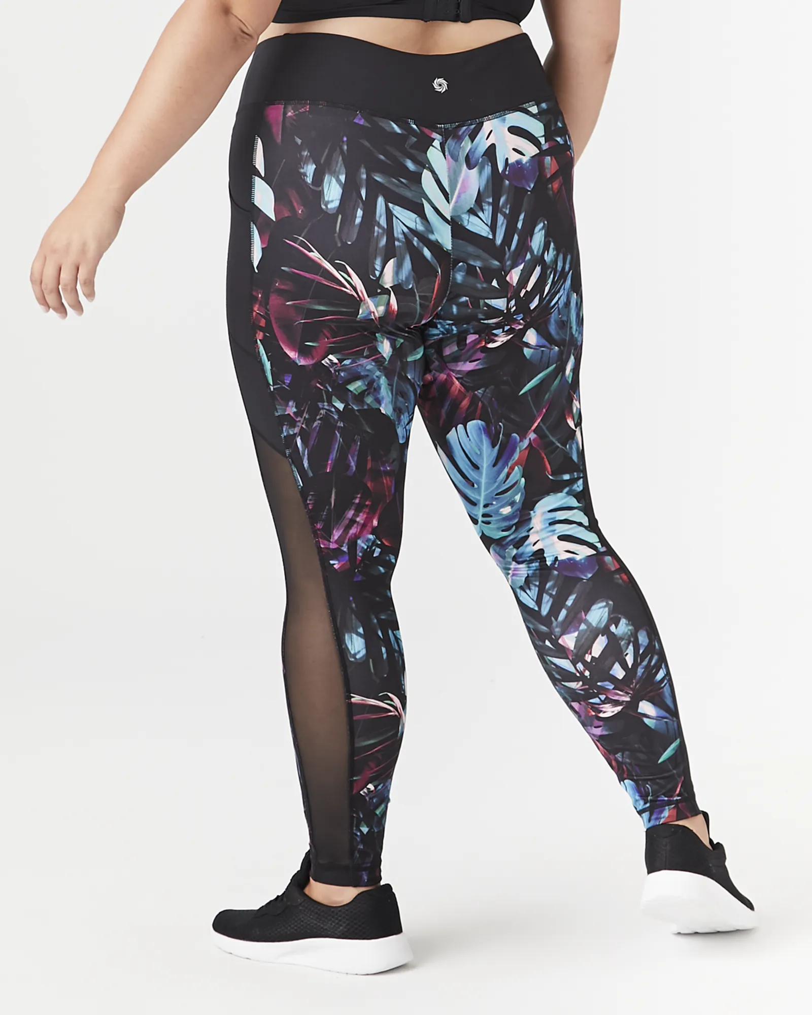 Esther Ankle Legging | Black / Kelly Green