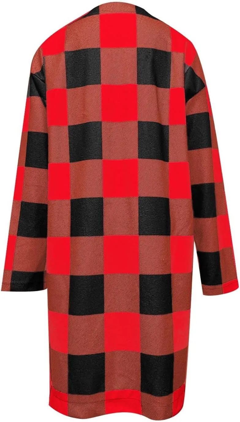 Fall Shacket Jacket 2024 Women Fall Clothes for Women Sweaters Flannels Plaid Shirts Button Down Long Sleeve Shirts
