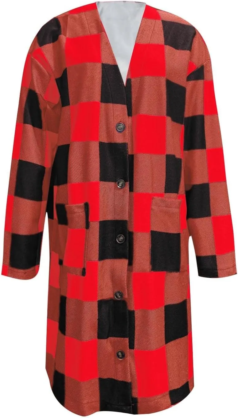 Fall Shacket Jacket 2024 Women Fall Clothes for Women Sweaters Flannels Plaid Shirts Button Down Long Sleeve Shirts