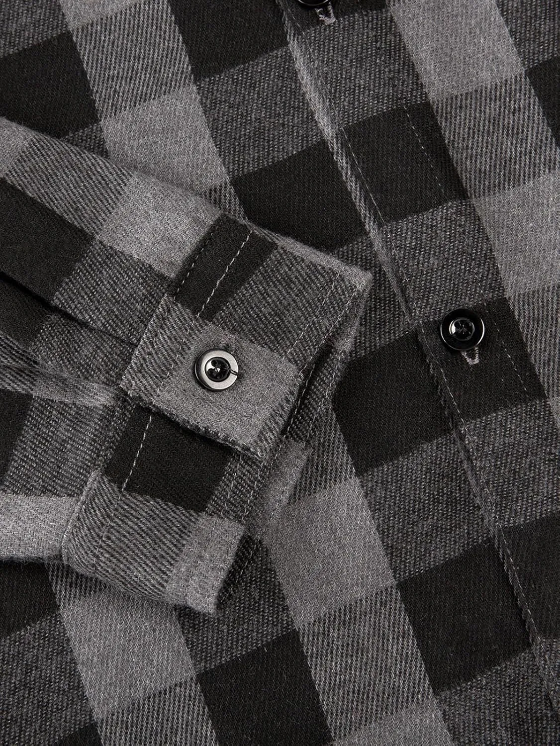 Flannel Hoodie for Mens Casual Long Sleeve Button Down Hooded Plaid Shirt Jacket Lightweight Fall Shacket Hoodies