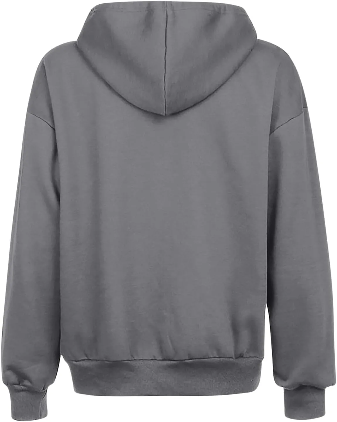 Fleece Hoodies for Women Solid Color Long Sleeve Drawstring Hooded Zip Up Thick Warm Coats Trendy Open Front Jackets