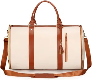 Foldable Suit Bag - Large Durable Gym Duffel for Men & Women, Water-resistant Travel Garment Bag