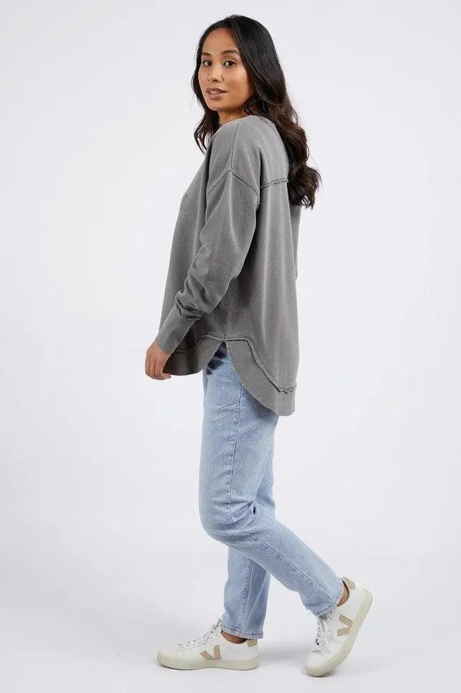 Foxwood Simplified Crew Charcoal