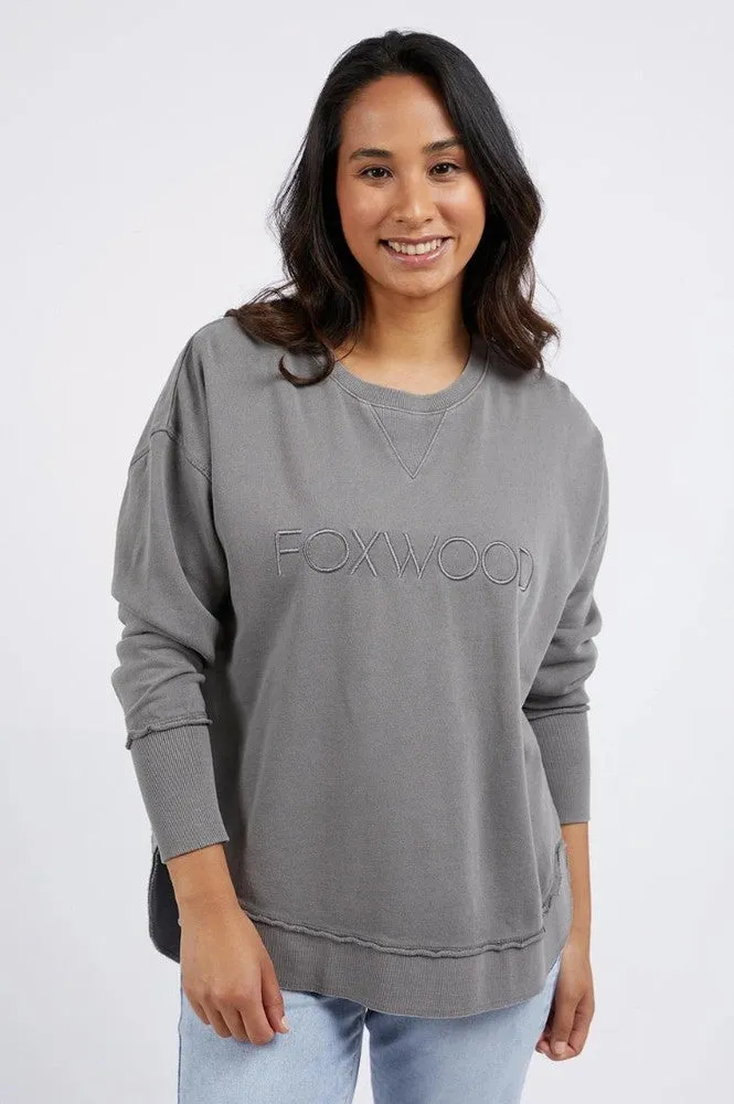 Foxwood Simplified Crew Charcoal