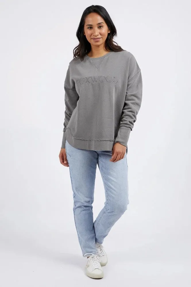 Foxwood Simplified Crew Charcoal