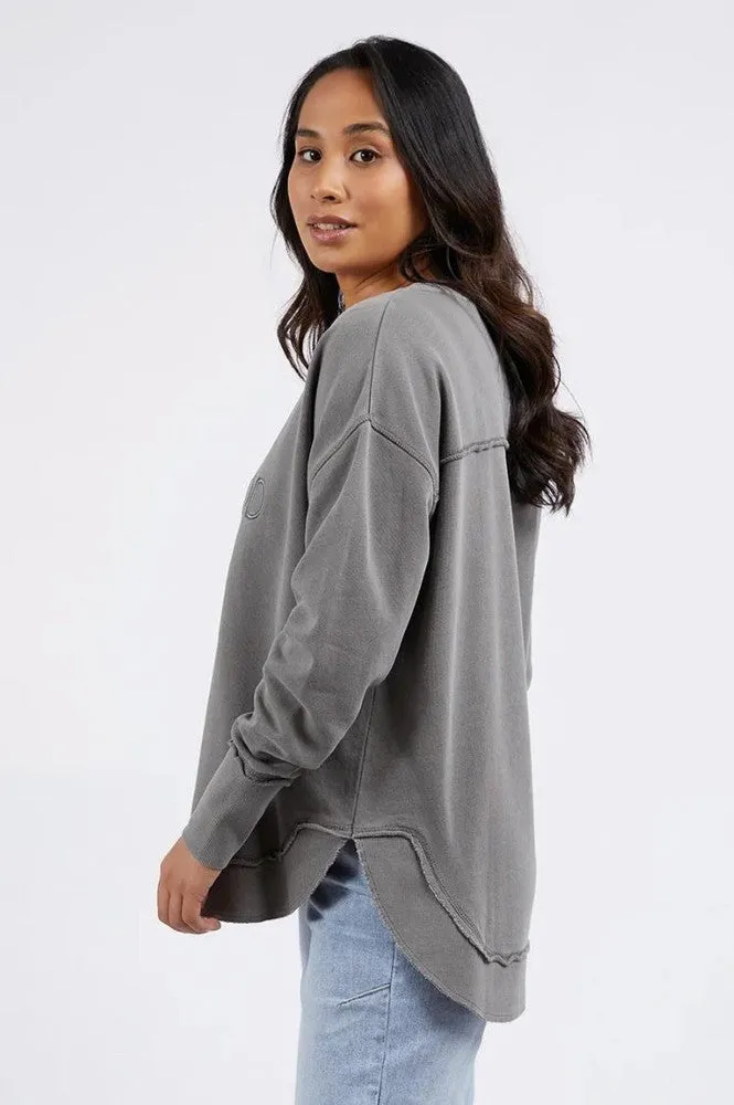 Foxwood Simplified Crew Charcoal