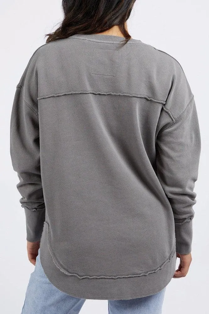 Foxwood Simplified Crew Charcoal