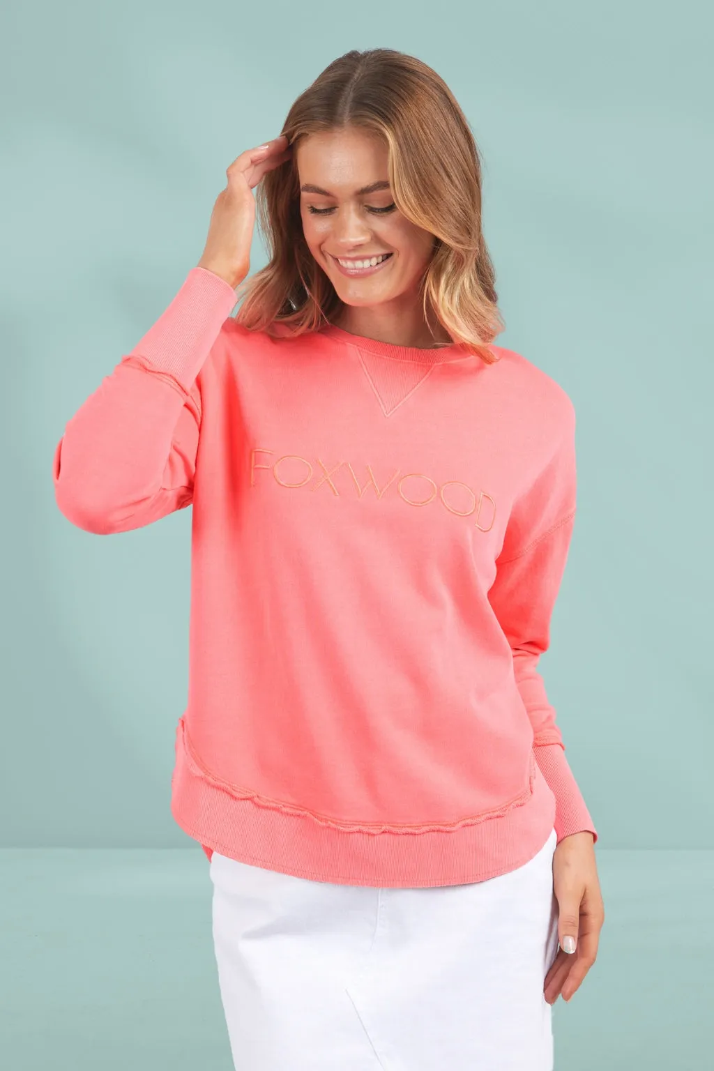 Foxwood Simplified Crew Neon Pink